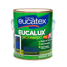 EUCALUX – ESMALTE SINTÉTICO SOLVENTE BRILHANTE BRANCO E CORES – 3,6L