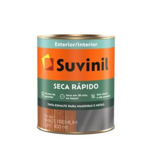 ESMALTE SECA RÁPIDO BASE ÁGUA BRILHANTE SUVINIL – 900ML