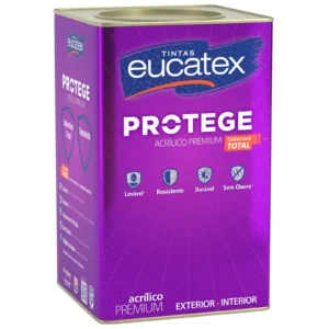 Tinta Acrílica Acetinado Premium Eucatex Protege 18L Branco